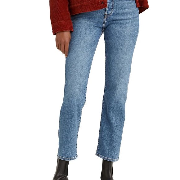 Levi's Blue Straight Leg Women's Jeans - Picture 2 of 4